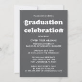 レトロはっきりしたハットを外してグラードフォトグラード招待状 招待状 (裏面)