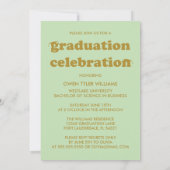 レトロはっきりしたハットを外してグラードフォトグラード招待状 招待状 (裏面)