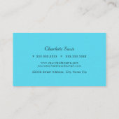 レトロはっきりしたブラシストローク名刺 名刺 (裏面)