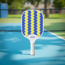 レトロはっきりしたブルー&ライムグリーン70s/90sストライプ