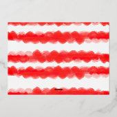 レトロはっきりしたモダンレッドフェスティバル枠 箔シーズンカード (裏面)