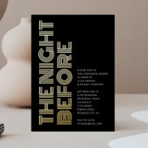 レトロはっきりしたモノグラムリハーサルディナー