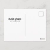 レトロはっきりした写真の結婚式の日付の保存 ポストカード (裏面)