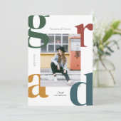 レトロはっきりした写真教室2024年卒業 招待状 (スタンド正面)