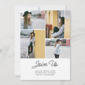 レトロはっきりした写真教室2024年卒業 招待状 (裏面)