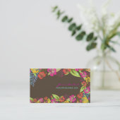 レトロはっきりした熱帯花コールカード コーリングカード (スタンド正面)