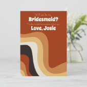 レトロはっきりしたGroovy 70sは私の花嫁のメイドになる 招待状 (スタンド正面)