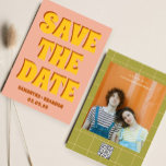 レトロはっきりしたGroovy & Bright Bohoの結婚Qrコード セーブザデート<br><div class="desc">レトロはっきりしたGroovy & Bright Bohoの結婚Qrコード</div>