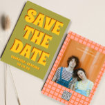 レトロはっきりしたGroovy & Bright Bohoの結婚Qrコード セーブザデート<br><div class="desc">レトロはっきりしたGroovy & Bright Bohoの結婚Qrコード</div>