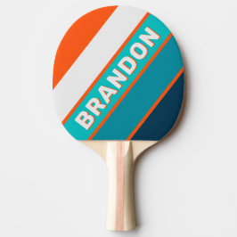 レトロはっきりしたLifeguardストライプの(名前) 卓球ラケット