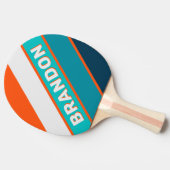 レトロはっきりしたLifeguardストライプの（名前） 卓球ラケット (横)