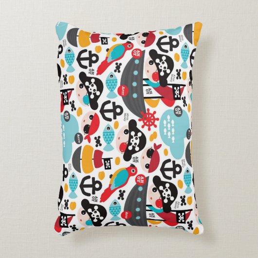 レトロはイラストレーションの航行を略奪します アクセントクッション (正面(垂直))