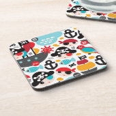 レトロはイラストレーションの航行を略奪します コースター (左側)