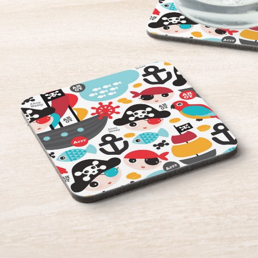 レトロはイラストレーションの航行を略奪します コースター (左側)