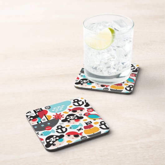 レトロはイラストレーションの航行を略奪します コースター (右側)