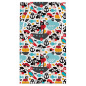 レトロはイラストレーションの航行を略奪します スモールペーパーバッグ (裏面)