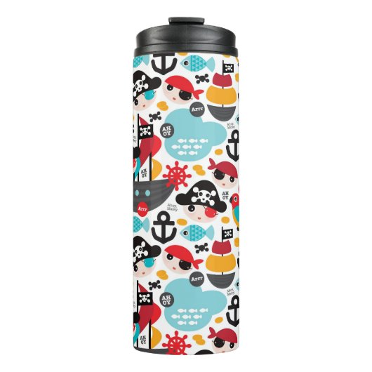 レトロはイラストレーションの航行を略奪します タンブラー (正面)