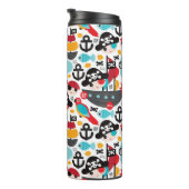 レトロはイラストレーションの航行を略奪します タンブラー (回転右)