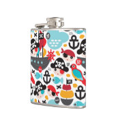 レトロはイラストレーションの航行を略奪します フラスク (左)