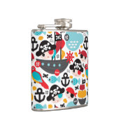 レトロはイラストレーションの航行を略奪します フラスク (右)