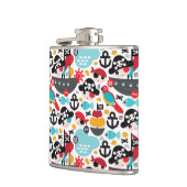 レトロはイラストレーションの航行を略奪します フラスク (左)