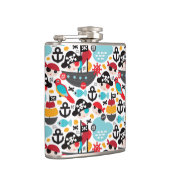 レトロはイラストレーションの航行を略奪します フラスク (右)