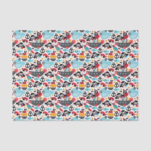 レトロはイラストレーションの航行を略奪します 薄葉紙 (正面)