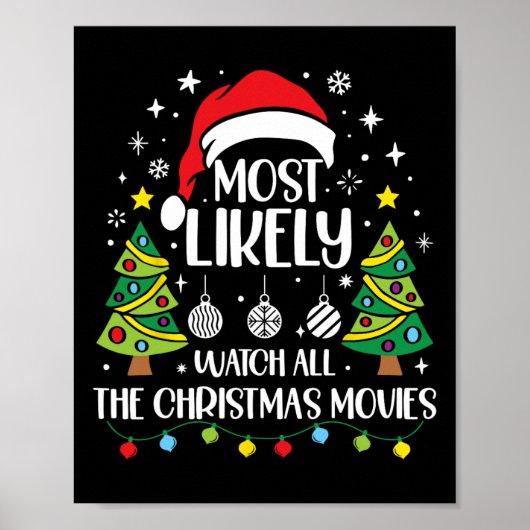 レトロはクリスマス映画を見る可能性が最も高い ポスター (正面)