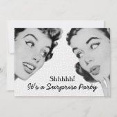 レトロはサプライズ誕生日パーティーを告げる 招待状 (正面)