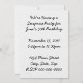 レトロはサプライズ誕生日パーティーを告げる 招待状 (裏面)