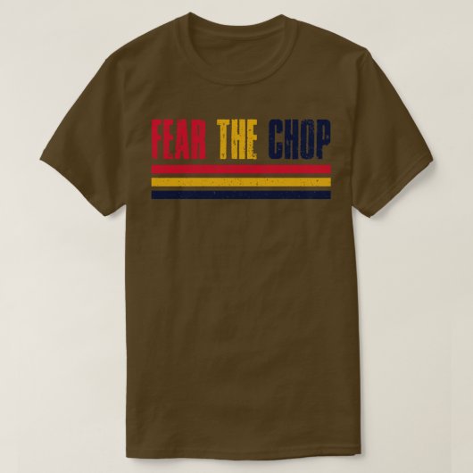 レトロはチョップを恐れる Tシャツ (デザイン正面)