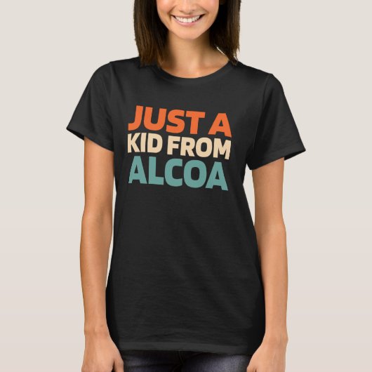 レトロはテネシー・アルコア・アメリカンから来たひとり Tシャツ (正面)