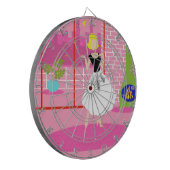 レトロはピンクダーツボード ダーツボード (正面左)