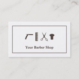 レトロはヘアカット用具の理髪店を切ります 名刺