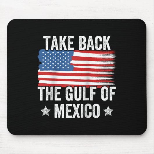 レトロはメキシコ湾を取り戻す米国国旗G マウスパッド (正面)