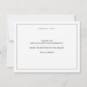 レトロは両面感謝していしています サンキューカード (裏面)