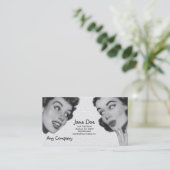 レトロは告げます 名刺 (スタンド正面)