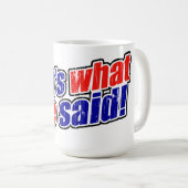 レトロは彼女がマグカップと言った コーヒーマグカップ (正面右)