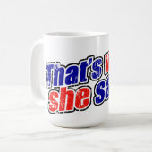 レトロは彼女がマグカップと言った コーヒーマグカップ (正面左)