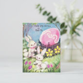 レトロは復活祭のおもしろいをたくさん持っている ポストカード (スタンド正面)