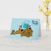 レトロは横になるScooby-Dooを平方します カード (黄色い花)