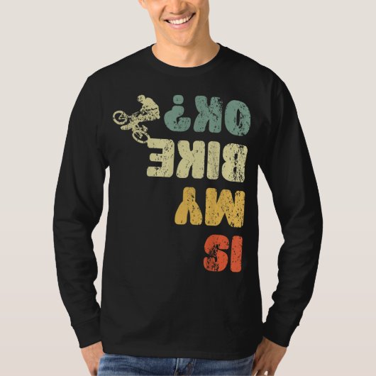 レトロは私のバイクOkユースメンズキッズウーメンズヴィンテージ Tシャツ (正面)