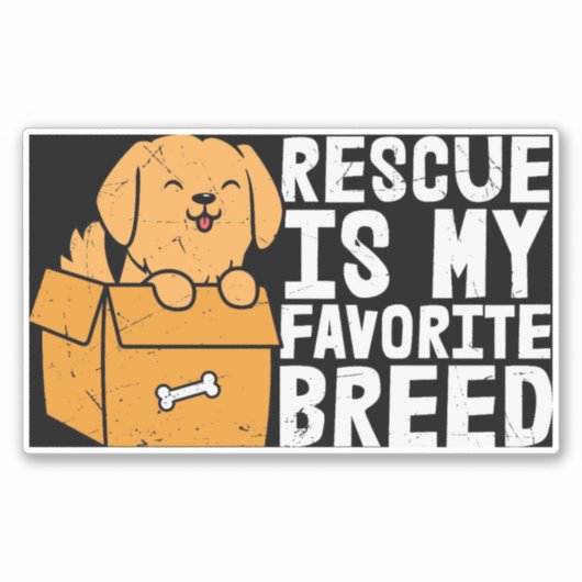 レトロは私の品種のビニールお気に入りのシールで救出 シール (正面)