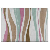 レトロは縞で飾ります カッティングボード (正面)