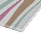 レトロは縞で飾ります カッティングボード (角)