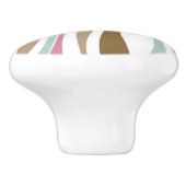 レトロは縞で飾ります セラミックノブ (側面)