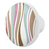 レトロは縞で飾ります セラミックノブ (右)