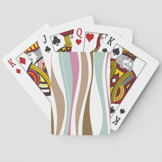 レトロは縞で飾ります トランプ (裏面)