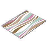 レトロは縞で飾ります ノートブック (左側)