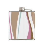 レトロは縞で飾ります フラスク (裏面)